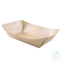 Foodtrays Tasty, 1200 ml, 235 x 170 x 57 mm | Kraftpapier/PLA braun Foodtrays...