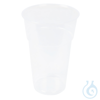 Kaltgetränkebecher, 500 ml / 18 oz, ø 95 mm | PLA transparent...