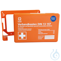 Verbandkasten Mini Detect | DIN 13157 orange, mit Wandhalterung Verbandkasten...