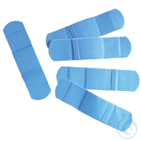 Pflasterstrips X-Ray + Elastic | PE, detektierbar blau, 19 x 72 mm...