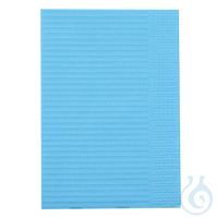 Patientenservietten, hellblau | Papier, PE-Beschichtung 45 x 33 cm, 2-lagig...