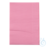 Patientenservietten, rosa | Papier, PE-Beschichtung 45 x 33 cm, 2-lagig...