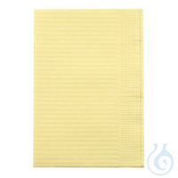 Patientenservietten, gelb | Papier, PE-Beschichtung 45 x 33 cm, 2-lagig...
