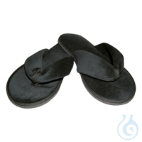 Slipper Black Deluxe, offen, schwarz | Velour Einheitsgröße Slipper Black...