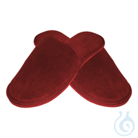 Slipper Deluxe, geschlossen, bordeaux | Velour Einheitsgröße Slipper Deluxe,...