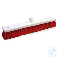 Hygienebesen, harte Fasern, rot | PP/PBT 450 x 60 x 110 cm, Besatz: ø 0,50...