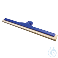 Wasserschieber, 2-lippig, blau | PP 550 x 150 x 50 mm, Gummilippe...