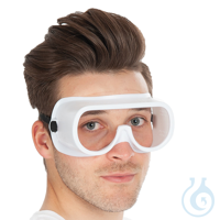 Vollsichtschutzbrille Universal, belüftet, weiß | PVC Vollsichtschutzbrille...