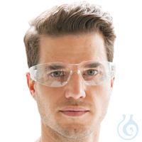 Schutzbrille Flat, transparent | Kunststoff für Gehörschutz Schutzbrille...