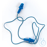 Gehörschutzstöpsel Comfort | detektierbar SNR: 29 dB, blaue Kordel...