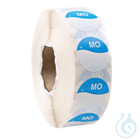 Tagesetiketten Mo, permanent, 19 x 19 mm | Papier Farbcode blau, beschriftbar...