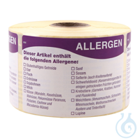 Etiketten Allergen, abziehbar, 51 x 76 mm | Papier weiß Etiketten Allergen,...