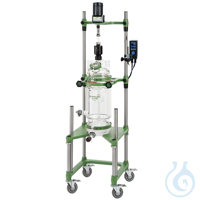 20L Jacketed Cylindrical Process Filter Reactor System Complete, Air Motor
Chemglass jacketed...