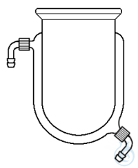 Reattore termostatato cilindrico ml.3000 DN120 fondo tondo portagomma a vite GL Reattore...