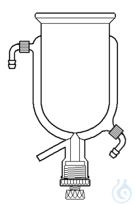 Reattore term. cilindrico con scarico Ø16mm ml.2000 DN120 portagomma a vite GL Reattore...