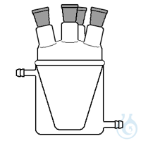Reatt. term. tutto saldato con f.p. ml.50 centrale NS14/23 + 2 laterali NS14/23 Reattore...