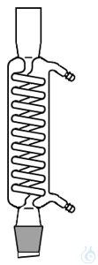 Refrigerante a serpentino vetro Duran mantello 400mm maschio inferiore NS14/23 Refrigerante a...