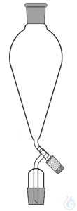 Imbuto separatore Duran da carico forma conica ml.2000 coni NS29/32 rub.PTFE Imbuto separatore in...