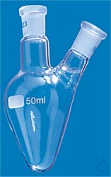Pallone forma a cuore in vetro Duran ml.500 centrale NS29/32 + laterale NS29/32