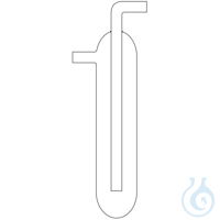Contabolle in vetro Duran modello singolo Ø65x300mm corpo alto 250mm