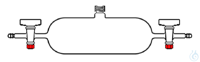 Pipetta per prelievo gas Duran ml.250 rub. vetro vite GL14 tap. for. e guarn. Pipetta per...