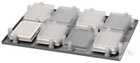 Aufsatz mit Pins (8 Mikrotiterplatten) 
Für 8 Standard-Mikrotiterplatten (128 x 85 mm).