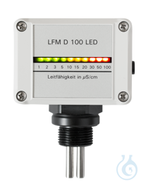 Geleidbaarheidsmeter D 100 LED De uitvoering D100LED is uitgerust met 10...
