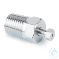 Fittings Valco Male Pipe to Valco Internal Adapter 1/4"NPT male to 1/16"ZDV...