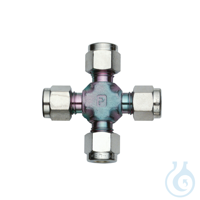 Sulfinert Fitting 1/4" Cross Sulfinert Coated Frachtkosten pro Bestellung:...