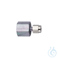 Sulfinert Fitting 1/8" to 1/4" NPT Female Connector Sulfinert Coated...