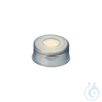 Snap Top Vial Cap 11mm Clear Polypropylene PTFE Sil Septa Pack of 100...