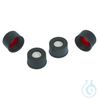 Vial Caps & Septa 13-425 Black Top Hat PTFE/Sil Septa Pack of 100...