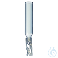 Vial Inserts 250ul Glass BM w/Bottom Spring Pack of 100 Frachtkosten pro...