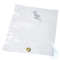 Tedlar Bag w/Single Polypropylene Valve & Septum Fitting 1 Liter Cap. 7" x 7"...