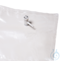 Tedlar Bag w/Single Polypropylene Valve & Septum Fitting 12 Liter Cap. 13" x...