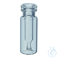 Interlocked Vial/Insert 300uL Clear 11mm Crimp or Snap Ring 100-pk...