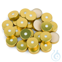 Magnetic Seal w/Septa 20mm Magnetic Crimp Cap with PTFE/Silicone Septum...