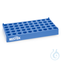 Vial Storage Rack for 12 x 32mm Vials 50 Vial Capacity Polypropylene ea...