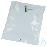Gas Sampling Bag ALTEF 1L 7"x7" w/polypropylene combo valve & septum 1 eyelet...