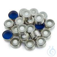 Headspace Vial Caps 18mm Magnetic Screw Thread Cap with Blue PTFE/Silicone...
