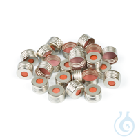 Headspace Vial Caps 18mm Magnetic Screw Thread Cap with PTFE/Red Chlorobutyl...