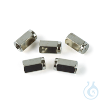 MS Interface Nut Brass (nickel plated) 1/16" x 1.2mm hole (extended) works...