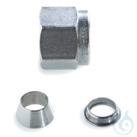 Swagelok Fitting Stainless Steel 1/4" Nut and Ferrule Set 5-pk Frachtkosten...