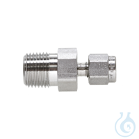 Swagelok Fitting Stainless Steel 1/16" to 1/8" NPT Male Connector 2-pk...