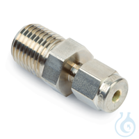 Swagelok Fitting Stainless Steel 1/8" to 1/4" NPT Male Connector 2-pk...