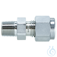 Swagelok Fitting Stainless Steel 1/4" to 1/8" NPT Male Connector 2-pk...