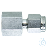 Swagelok Fitting Stainless Steel 1/8" to 1/8" NPT Female Connector 2-pk...