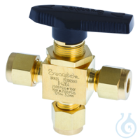 Swagelok Valve 3-Way Brass Ball 0.35 Cv 1/4" Tube Fitting Frachtkosten pro...