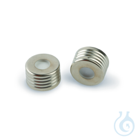 SPME Vial Cap 18mm Screw Thread with MicroCenter PTFE/Silicone Septa 1000-pk...