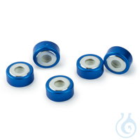 SPME Vial Cap 20mm Blue Bi-Metal Crimp with MicroCenter PTFE/Silicone Septa...